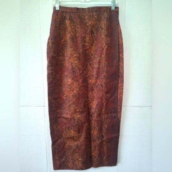 Peruvian Collection Pima Cotton Artisan Eclectic Nomad Skirt sz 10 - Picture 1 of 14